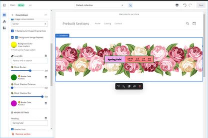 Prebuilt Shopify Section - Countdown Bar