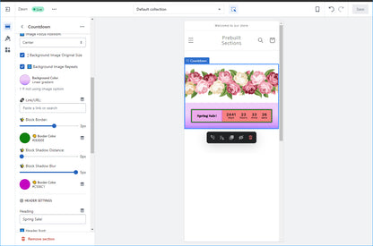 Prebuilt Shopify Section - Countdown Bar
